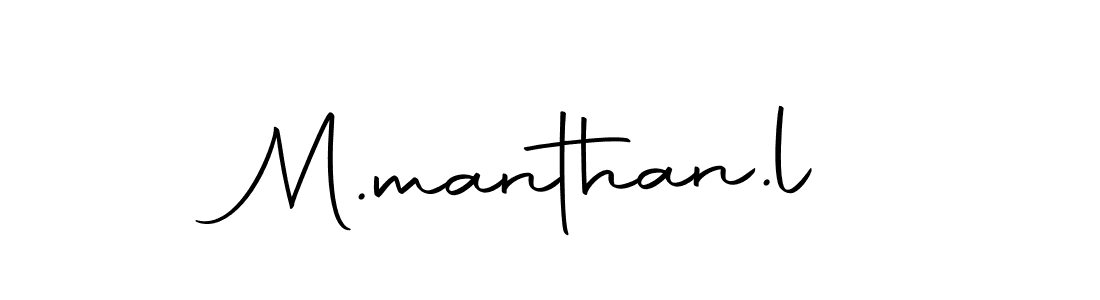 How to make M.manthan.l name signature. Use Autography-DOLnW style for creating short signs online. This is the latest handwritten sign. M.manthan.l signature style 10 images and pictures png