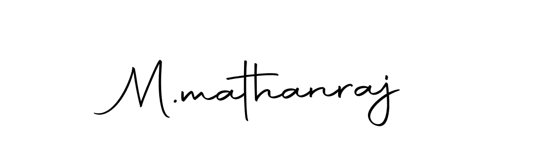 Make a beautiful signature design for name M.mathanraj. With this signature (Autography-DOLnW) style, you can create a handwritten signature for free. M.mathanraj signature style 10 images and pictures png