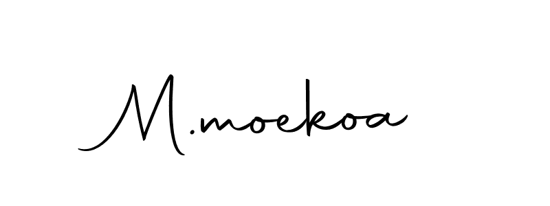 How to make M.moekoa signature? Autography-DOLnW is a professional autograph style. Create handwritten signature for M.moekoa name. M.moekoa signature style 10 images and pictures png