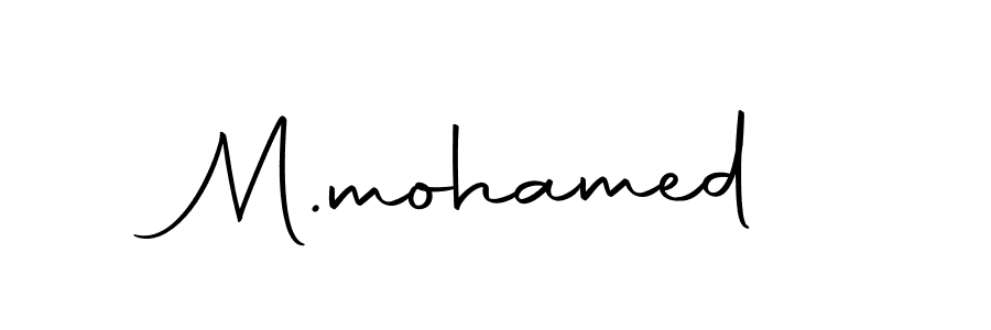 Design your own signature with our free online signature maker. With this signature software, you can create a handwritten (Autography-DOLnW) signature for name M.mohamed. M.mohamed signature style 10 images and pictures png