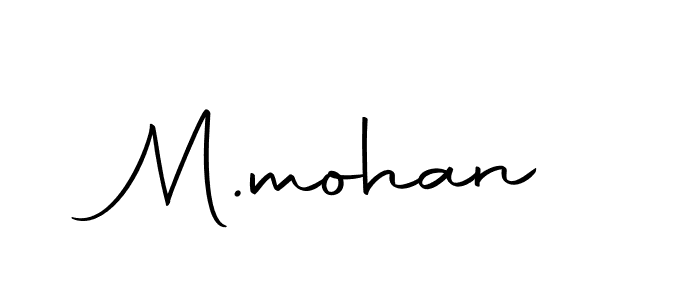 Use a signature maker to create a handwritten signature online. With this signature software, you can design (Autography-DOLnW) your own signature for name M.mohan. M.mohan signature style 10 images and pictures png