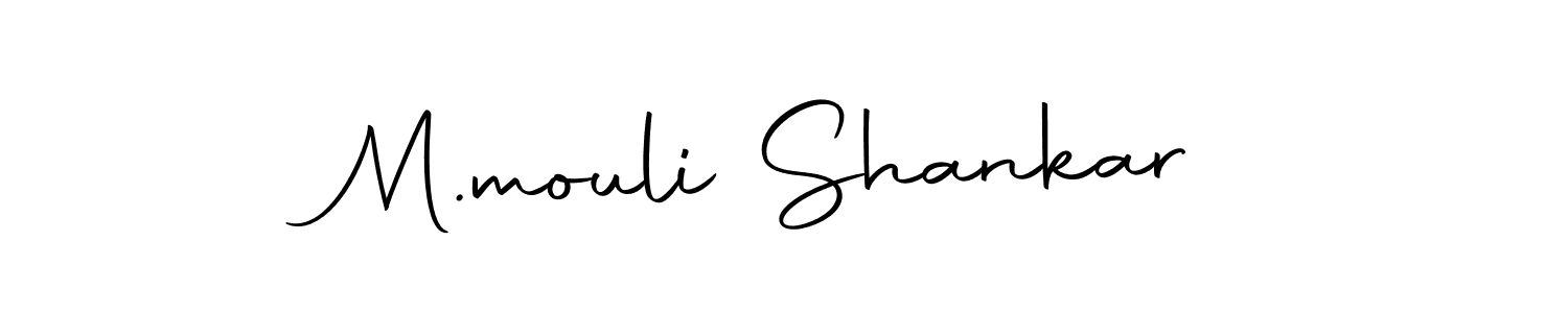 Create a beautiful signature design for name M.mouli Shankar. With this signature (Autography-DOLnW) fonts, you can make a handwritten signature for free. M.mouli Shankar signature style 10 images and pictures png