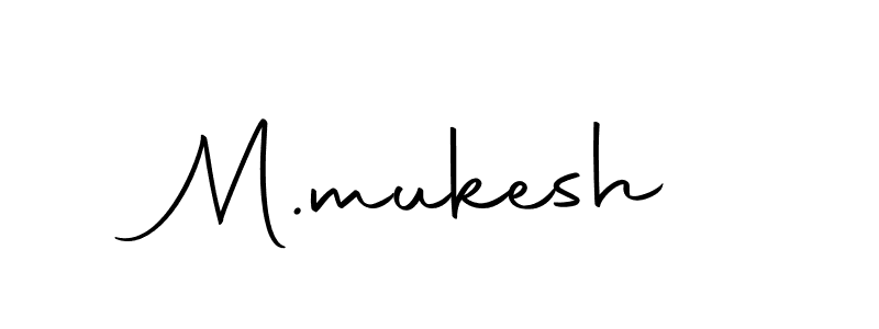 You should practise on your own different ways (Autography-DOLnW) to write your name (M.mukesh) in signature. don't let someone else do it for you. M.mukesh signature style 10 images and pictures png