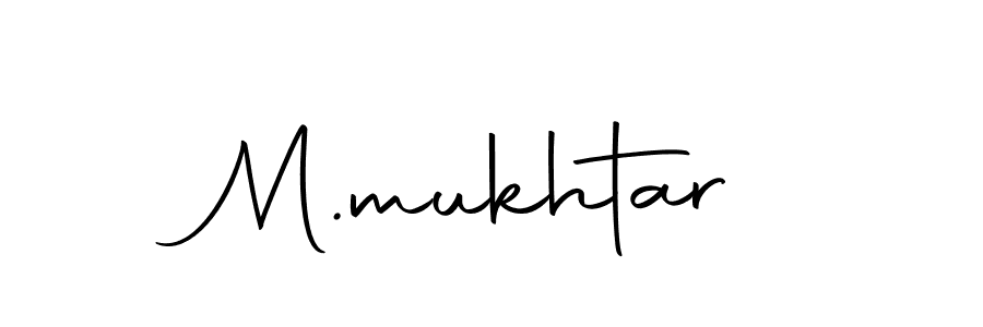 Create a beautiful signature design for name M.mukhtar. With this signature (Autography-DOLnW) fonts, you can make a handwritten signature for free. M.mukhtar signature style 10 images and pictures png