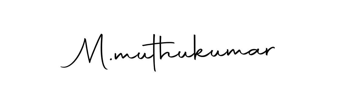 Design your own signature with our free online signature maker. With this signature software, you can create a handwritten (Autography-DOLnW) signature for name M.muthukumar. M.muthukumar signature style 10 images and pictures png