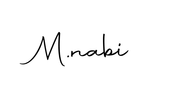 How to make M.nabi signature? Autography-DOLnW is a professional autograph style. Create handwritten signature for M.nabi name. M.nabi signature style 10 images and pictures png