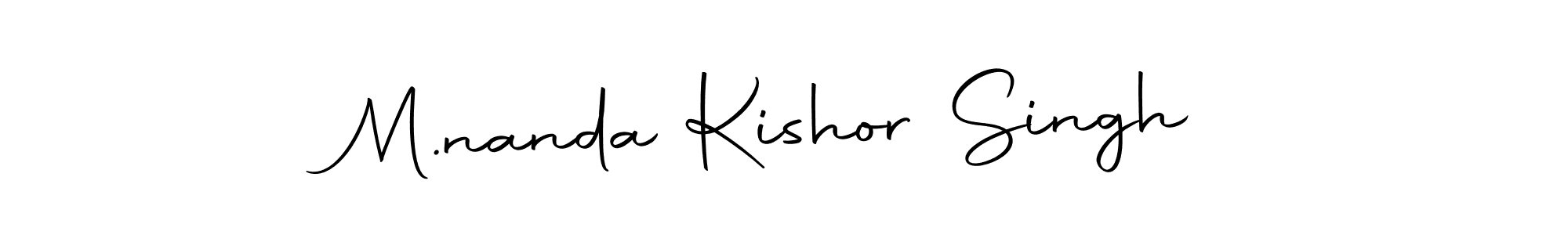 Design your own signature with our free online signature maker. With this signature software, you can create a handwritten (Autography-DOLnW) signature for name M.nanda Kishor Singh. M.nanda Kishor Singh signature style 10 images and pictures png