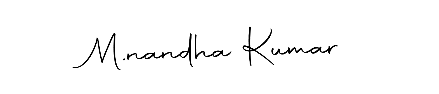 Also we have M.nandha Kumar name is the best signature style. Create professional handwritten signature collection using Autography-DOLnW autograph style. M.nandha Kumar signature style 10 images and pictures png