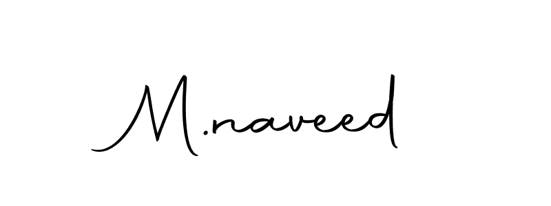 Make a beautiful signature design for name M.naveed. With this signature (Autography-DOLnW) style, you can create a handwritten signature for free. M.naveed signature style 10 images and pictures png