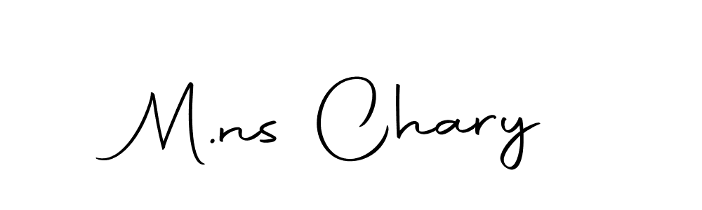 Make a beautiful signature design for name M.ns Chary. With this signature (Autography-DOLnW) style, you can create a handwritten signature for free. M.ns Chary signature style 10 images and pictures png