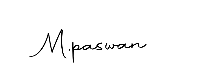 Design your own signature with our free online signature maker. With this signature software, you can create a handwritten (Autography-DOLnW) signature for name M.paswan. M.paswan signature style 10 images and pictures png