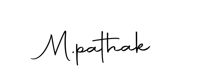 How to make M.pathak name signature. Use Autography-DOLnW style for creating short signs online. This is the latest handwritten sign. M.pathak signature style 10 images and pictures png