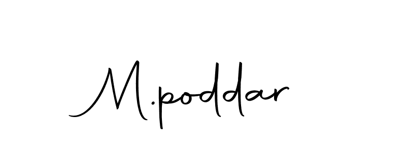 You should practise on your own different ways (Autography-DOLnW) to write your name (M.poddar) in signature. don't let someone else do it for you. M.poddar signature style 10 images and pictures png