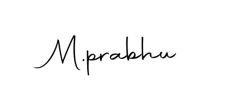 M.prabhu stylish signature style. Best Handwritten Sign (Autography-DOLnW) for my name. Handwritten Signature Collection Ideas for my name M.prabhu. M.prabhu signature style 10 images and pictures png