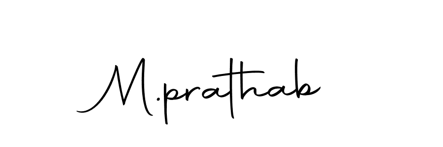 Also we have M.prathab name is the best signature style. Create professional handwritten signature collection using Autography-DOLnW autograph style. M.prathab signature style 10 images and pictures png