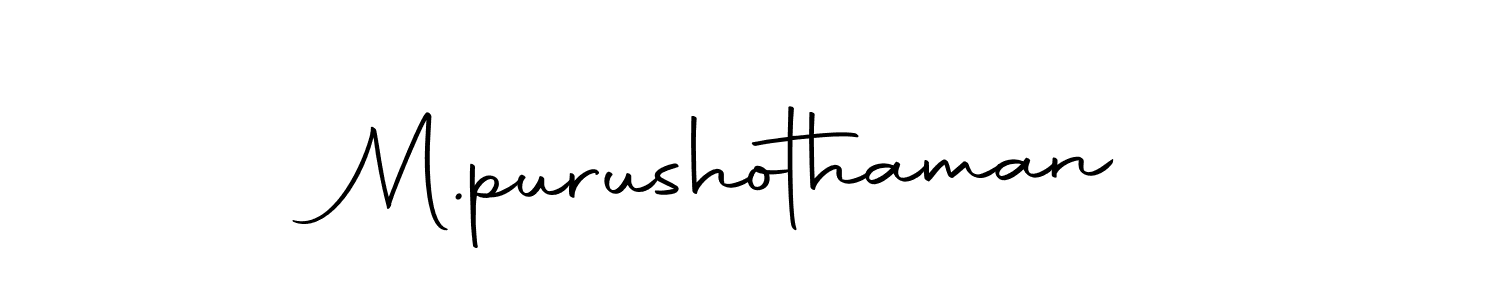 Use a signature maker to create a handwritten signature online. With this signature software, you can design (Autography-DOLnW) your own signature for name M.purushothaman. M.purushothaman signature style 10 images and pictures png