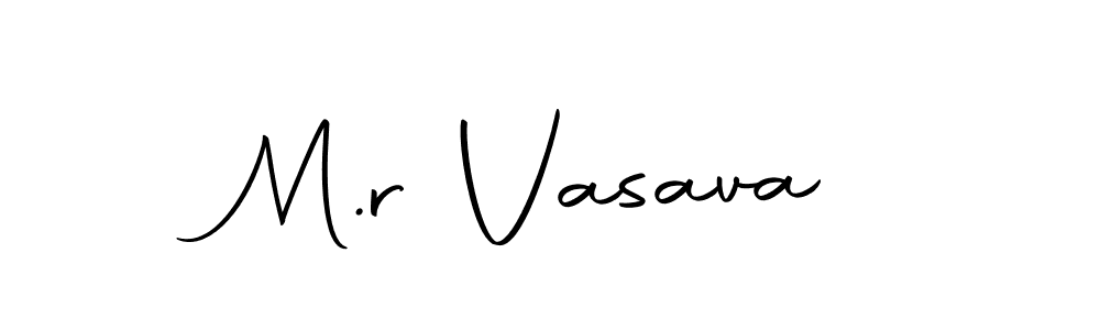 Design your own signature with our free online signature maker. With this signature software, you can create a handwritten (Autography-DOLnW) signature for name M.r Vasava. M.r Vasava signature style 10 images and pictures png