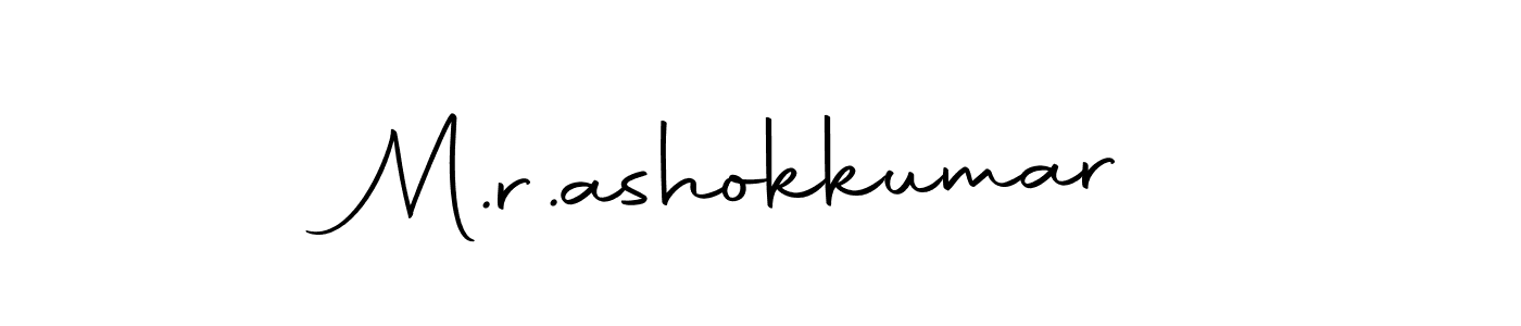 Create a beautiful signature design for name M.r.ashokkumar. With this signature (Autography-DOLnW) fonts, you can make a handwritten signature for free. M.r.ashokkumar signature style 10 images and pictures png