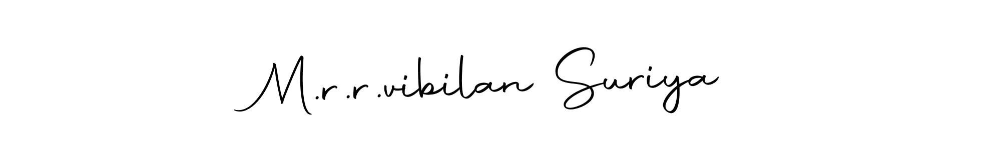 Also we have M.r.r.vibilan Suriya name is the best signature style. Create professional handwritten signature collection using Autography-DOLnW autograph style. M.r.r.vibilan Suriya signature style 10 images and pictures png