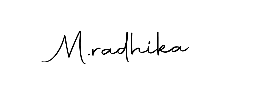 Similarly Autography-DOLnW is the best handwritten signature design. Signature creator online .You can use it as an online autograph creator for name M.radhika. M.radhika signature style 10 images and pictures png