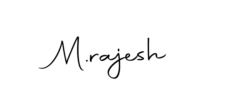 The best way (Autography-DOLnW) to make a short signature is to pick only two or three words in your name. The name M.rajesh include a total of six letters. For converting this name. M.rajesh signature style 10 images and pictures png