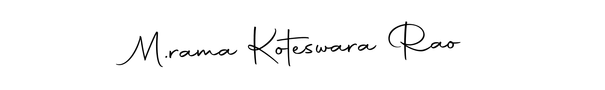 The best way (Autography-DOLnW) to make a short signature is to pick only two or three words in your name. The name M.rama Koteswara Rao include a total of six letters. For converting this name. M.rama Koteswara Rao signature style 10 images and pictures png