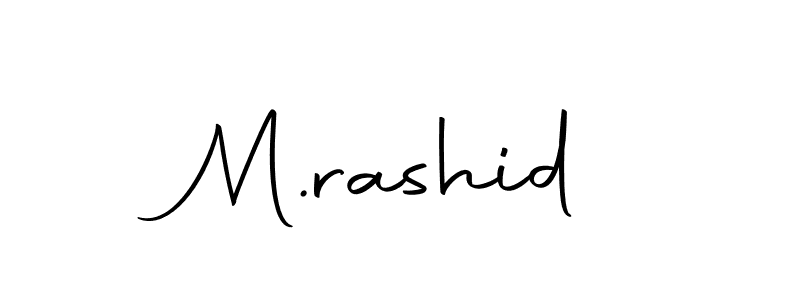 Design your own signature with our free online signature maker. With this signature software, you can create a handwritten (Autography-DOLnW) signature for name M.rashid. M.rashid signature style 10 images and pictures png