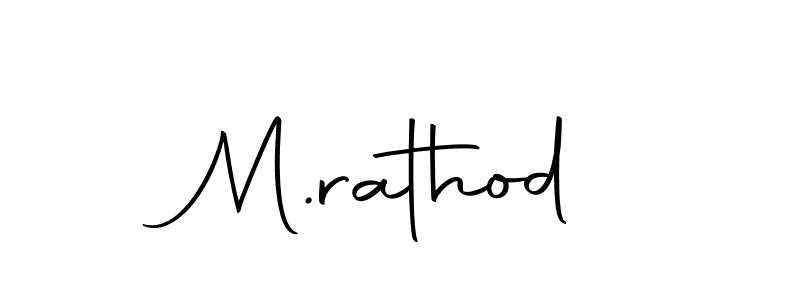 Make a beautiful signature design for name M.rathod. With this signature (Autography-DOLnW) style, you can create a handwritten signature for free. M.rathod signature style 10 images and pictures png