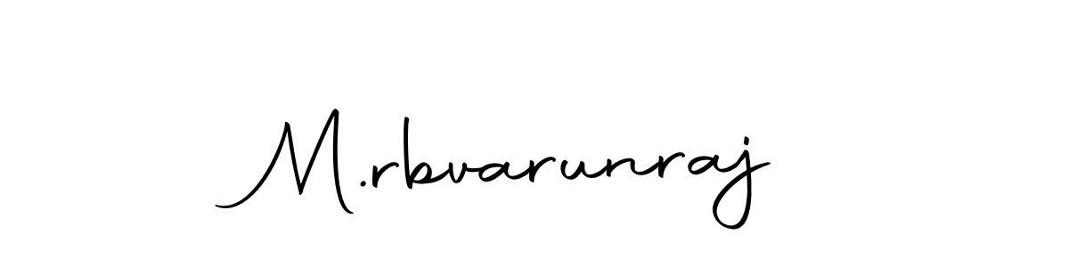 Make a beautiful signature design for name M.rbvarunraj. With this signature (Autography-DOLnW) style, you can create a handwritten signature for free. M.rbvarunraj signature style 10 images and pictures png