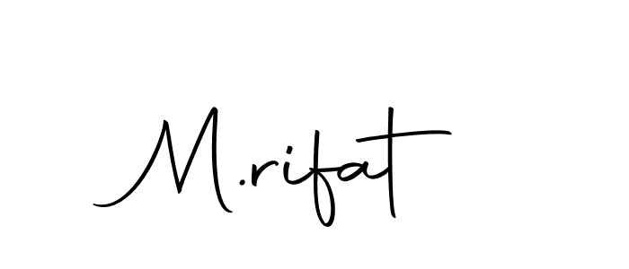 Make a beautiful signature design for name M.rifat. Use this online signature maker to create a handwritten signature for free. M.rifat signature style 10 images and pictures png