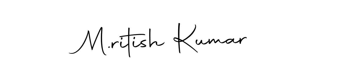 M.ritish Kumar stylish signature style. Best Handwritten Sign (Autography-DOLnW) for my name. Handwritten Signature Collection Ideas for my name M.ritish Kumar. M.ritish Kumar signature style 10 images and pictures png