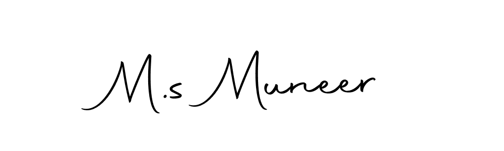 M.s Muneer stylish signature style. Best Handwritten Sign (Autography-DOLnW) for my name. Handwritten Signature Collection Ideas for my name M.s Muneer. M.s Muneer signature style 10 images and pictures png