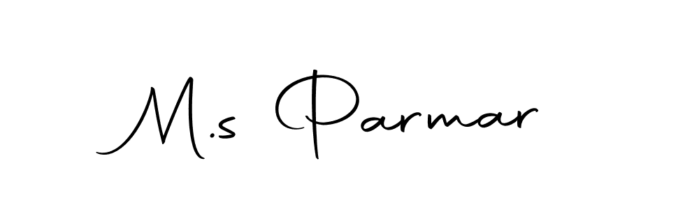 You should practise on your own different ways (Autography-DOLnW) to write your name (M.s Parmar) in signature. don't let someone else do it for you. M.s Parmar signature style 10 images and pictures png