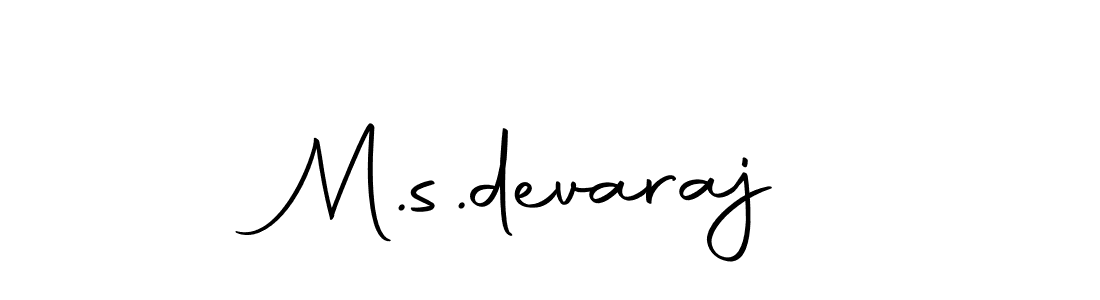 Design your own signature with our free online signature maker. With this signature software, you can create a handwritten (Autography-DOLnW) signature for name M.s.devaraj. M.s.devaraj signature style 10 images and pictures png