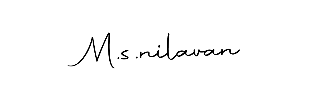 Make a short M.s.nilavan signature style. Manage your documents anywhere anytime using Autography-DOLnW. Create and add eSignatures, submit forms, share and send files easily. M.s.nilavan signature style 10 images and pictures png