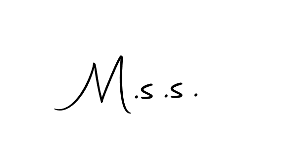 Create a beautiful signature design for name M.s.s.. With this signature (Autography-DOLnW) fonts, you can make a handwritten signature for free. M.s.s. signature style 10 images and pictures png