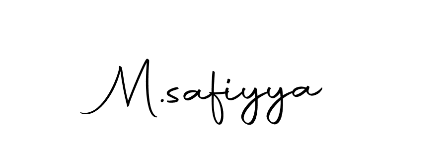 Create a beautiful signature design for name M.safiyya. With this signature (Autography-DOLnW) fonts, you can make a handwritten signature for free. M.safiyya signature style 10 images and pictures png