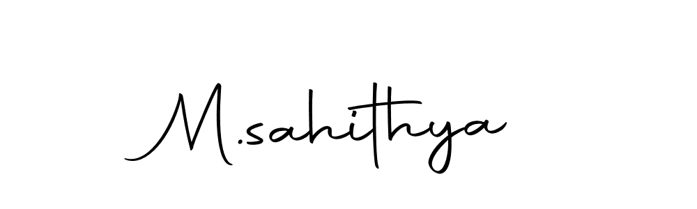Autography-DOLnW is a professional signature style that is perfect for those who want to add a touch of class to their signature. It is also a great choice for those who want to make their signature more unique. Get M.sahithya name to fancy signature for free. M.sahithya signature style 10 images and pictures png