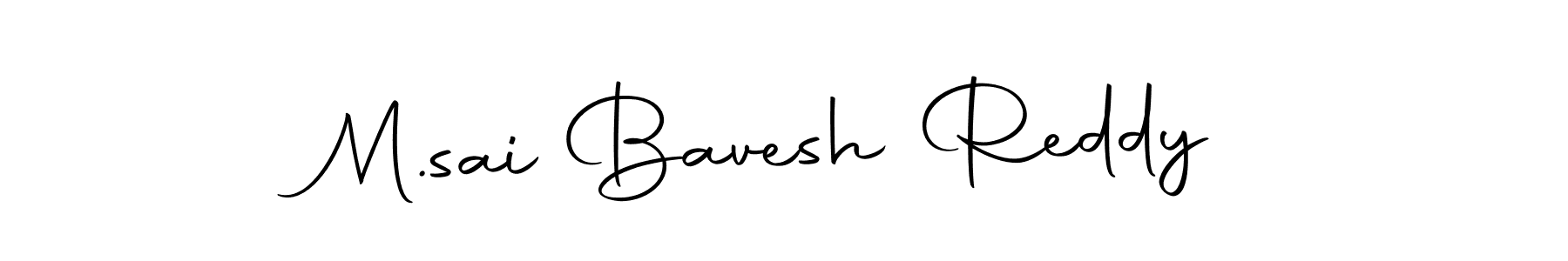 Also we have M.sai Bavesh Reddy name is the best signature style. Create professional handwritten signature collection using Autography-DOLnW autograph style. M.sai Bavesh Reddy signature style 10 images and pictures png