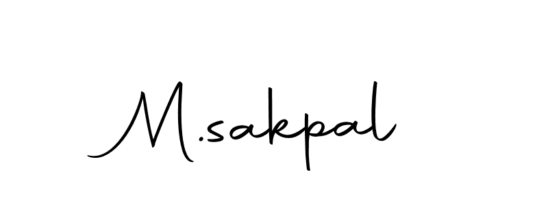 The best way (Autography-DOLnW) to make a short signature is to pick only two or three words in your name. The name M.sakpal include a total of six letters. For converting this name. M.sakpal signature style 10 images and pictures png