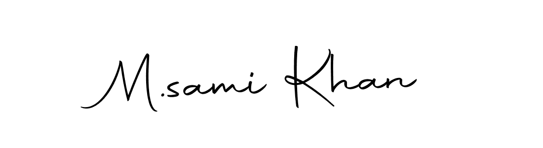 The best way (Autography-DOLnW) to make a short signature is to pick only two or three words in your name. The name M.sami Khan include a total of six letters. For converting this name. M.sami Khan signature style 10 images and pictures png