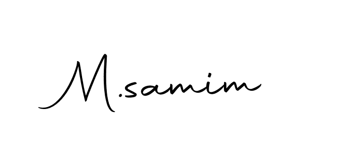 Make a beautiful signature design for name M.samim. With this signature (Autography-DOLnW) style, you can create a handwritten signature for free. M.samim signature style 10 images and pictures png