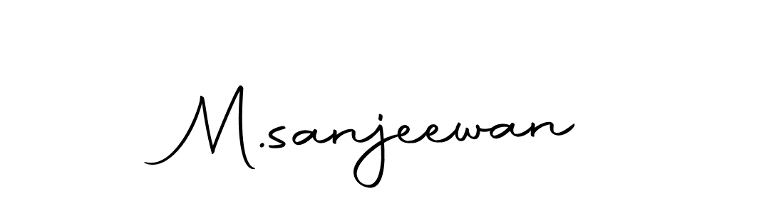 M.sanjeewan stylish signature style. Best Handwritten Sign (Autography-DOLnW) for my name. Handwritten Signature Collection Ideas for my name M.sanjeewan. M.sanjeewan signature style 10 images and pictures png