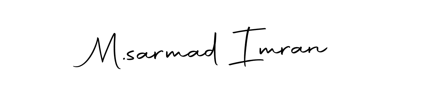 M.sarmad Imran stylish signature style. Best Handwritten Sign (Autography-DOLnW) for my name. Handwritten Signature Collection Ideas for my name M.sarmad Imran. M.sarmad Imran signature style 10 images and pictures png