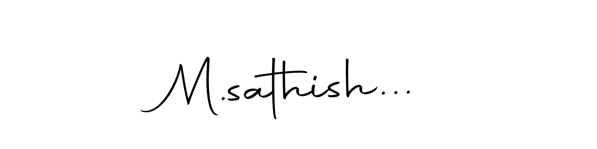 if you are searching for the best signature style for your name M.sathish.... so please give up your signature search. here we have designed multiple signature styles  using Autography-DOLnW. M.sathish... signature style 10 images and pictures png