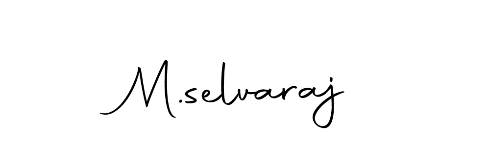 Create a beautiful signature design for name M.selvaraj. With this signature (Autography-DOLnW) fonts, you can make a handwritten signature for free. M.selvaraj signature style 10 images and pictures png