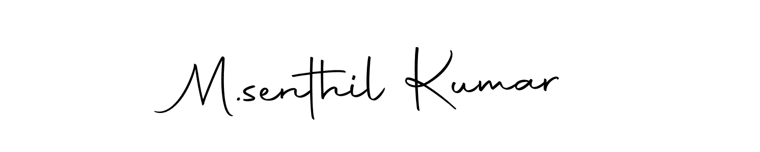 Use a signature maker to create a handwritten signature online. With this signature software, you can design (Autography-DOLnW) your own signature for name M.senthil Kumar. M.senthil Kumar signature style 10 images and pictures png