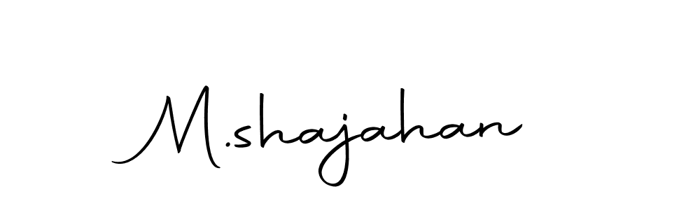 Make a beautiful signature design for name M.shajahan. With this signature (Autography-DOLnW) style, you can create a handwritten signature for free. M.shajahan signature style 10 images and pictures png