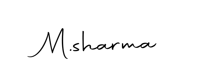 How to make M.sharma signature? Autography-DOLnW is a professional autograph style. Create handwritten signature for M.sharma name. M.sharma signature style 10 images and pictures png