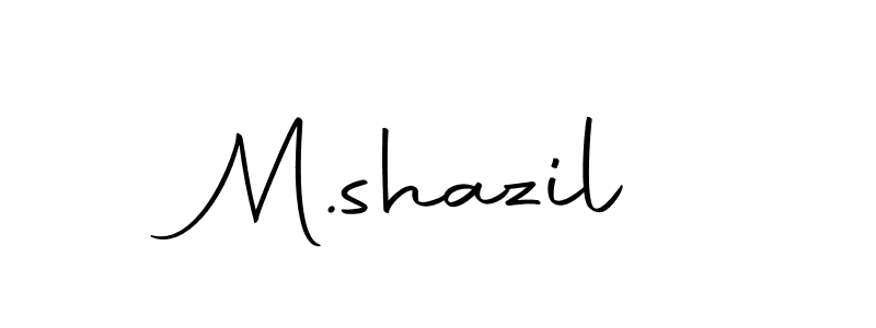 Also we have M.shazil name is the best signature style. Create professional handwritten signature collection using Autography-DOLnW autograph style. M.shazil signature style 10 images and pictures png